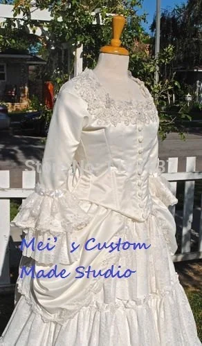 На заказ 18 го века викторианская суета Кристин платье определенного периода от