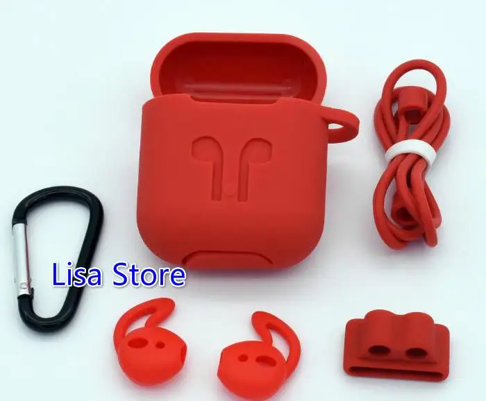 Силиконовый чехол для наушников Airpods Apple i7 защитный 1 комплект | Электроника
