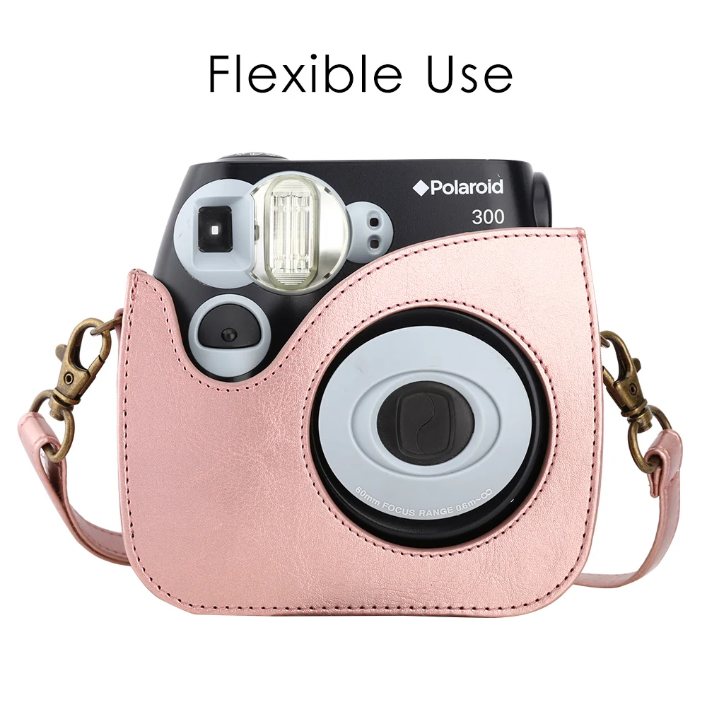 Моко искусственная кожа плечевой ремень Камера мешок подходит для Polaroid PIC-300/Fujifilm