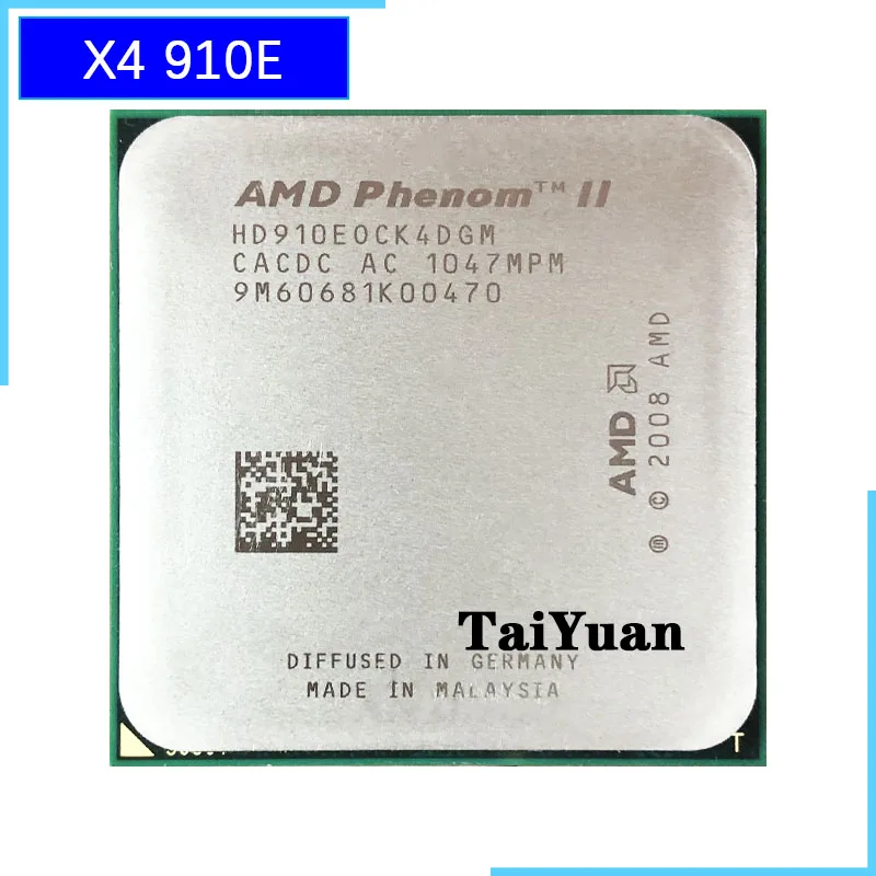 AMD Phenom II X4 910e 2 6 ГГц четырехъядерный процессор HD910EOCK4DGM сокет AM3|Процессоры| |