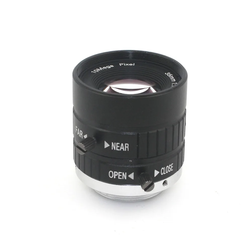 10MP 35mm 1:1.8 HD промышленная камера с фиксированным ручным фокусом радужной