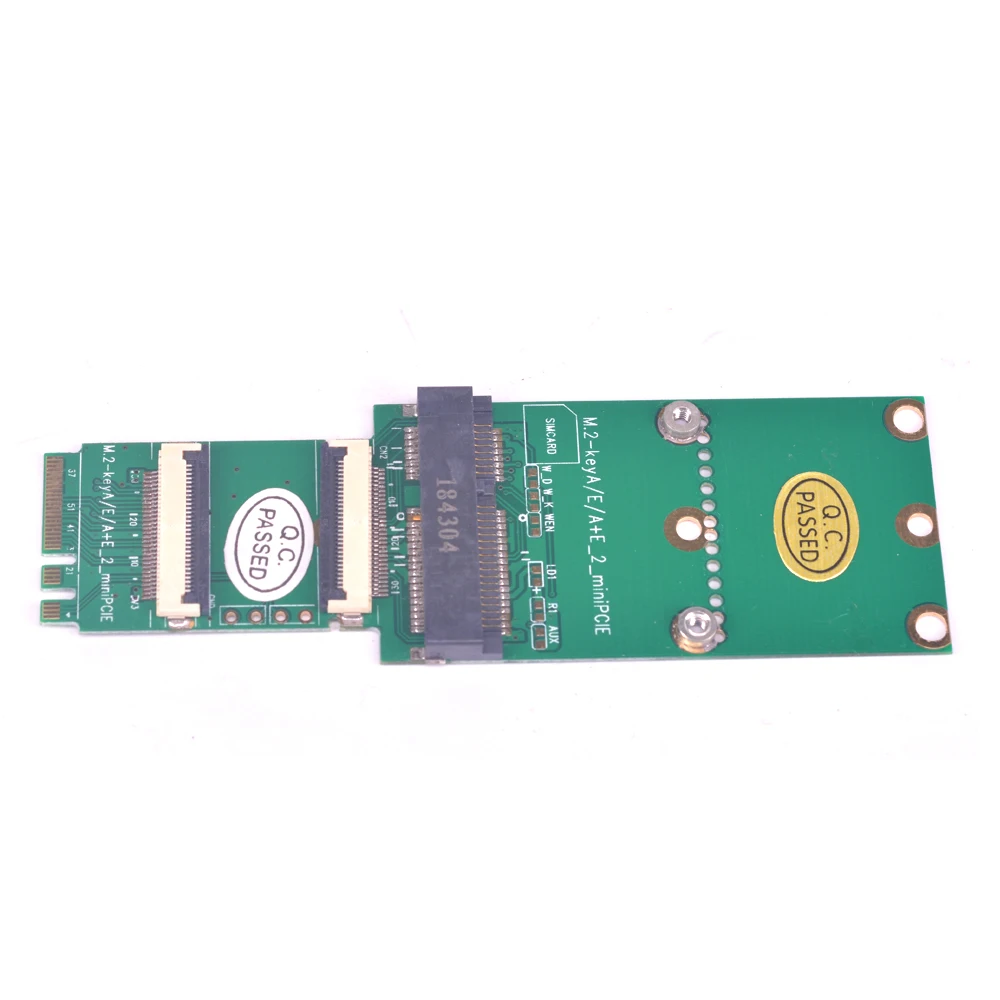 M.2 к мини pcie беспроводная сетевая карта FPC расширение адаптера E ключ NGFF к mini pci-e слот wifi Bluetooth стояк с кабелем LAN