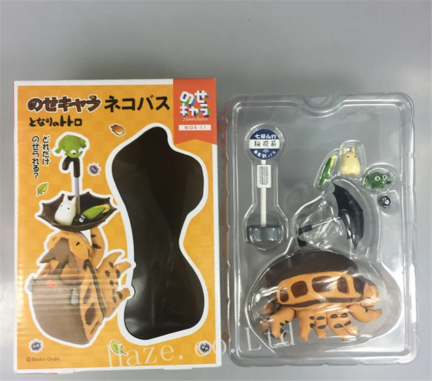 Студия Ghibli Мой сосед Тоторо Кот автобус фигурка из смолы|studio ghibli|resin figuremy neighbor totoro