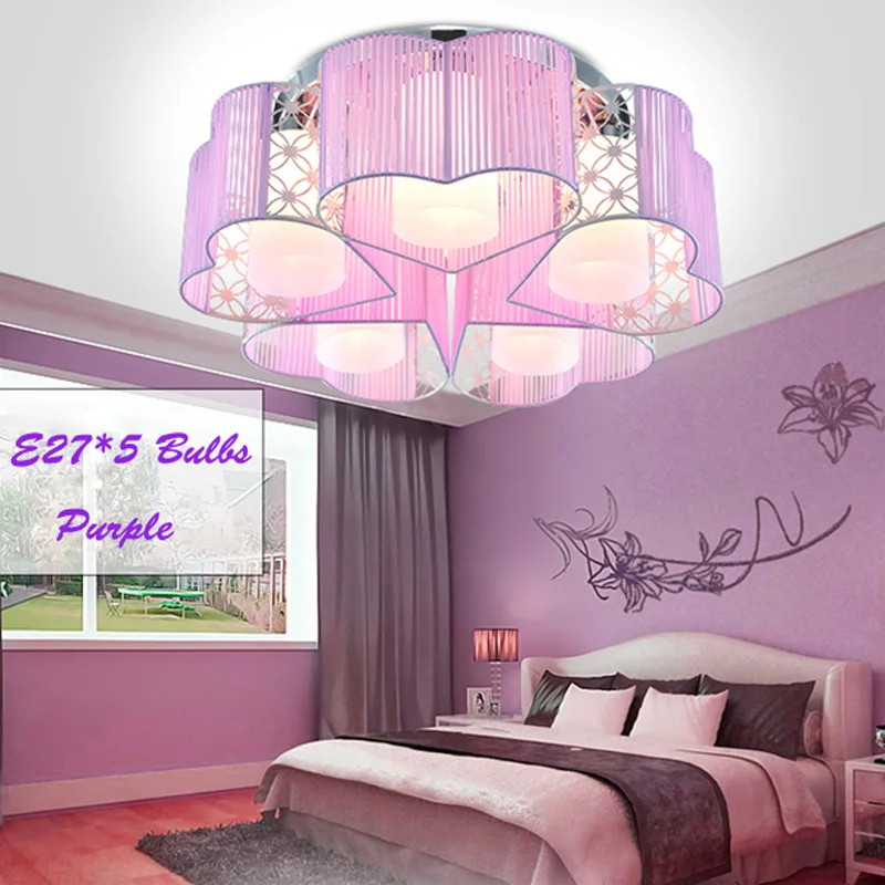 Акриловый потолочный светильник E27 лампа в форме сердца для детской комнаты