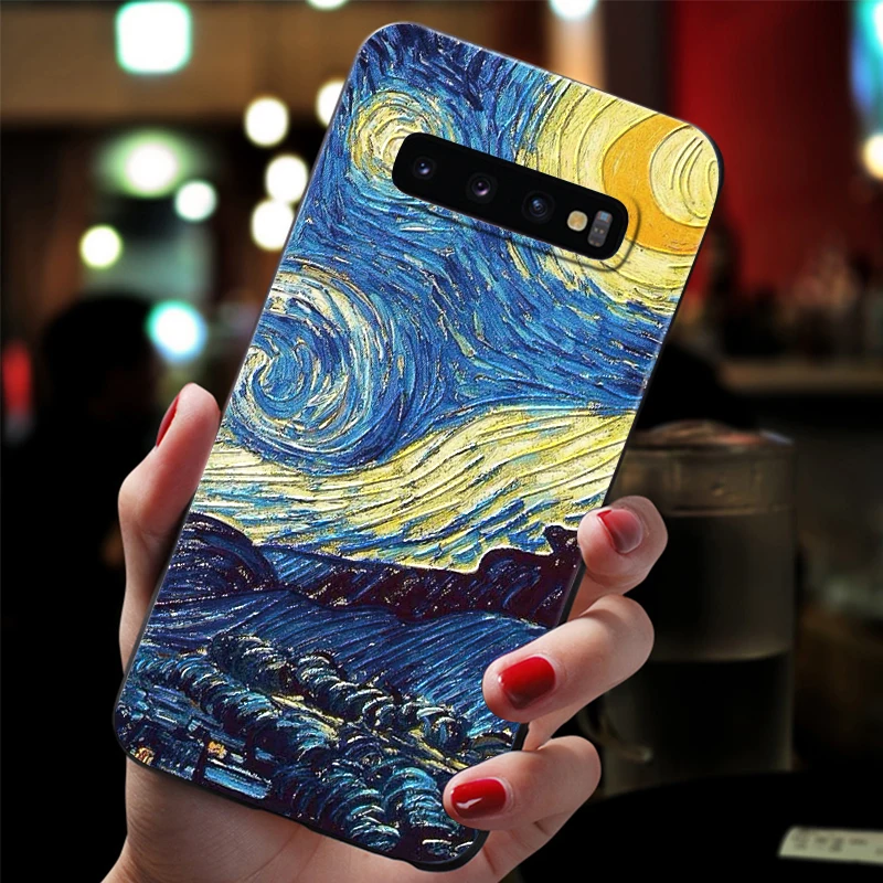 fangaoxk 3D с тиснением и изображением ТПУ чехол для samsung Galaxy S8 S9 S10 плюс S6 S7 край A50 A40 A70 A30 A9 A8 A6 плюс A7 A750 A5 A3 чехол - Цвет: fangaoxk