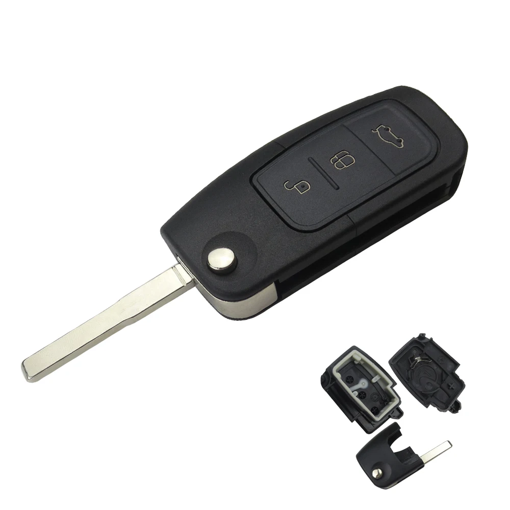 Откидной Чехол OkeyTech для автомобильного ключа Ford Focus Mk2 Mk3 Mk4 2 Fiesta Mondeo Ranger Fusion S Max Button