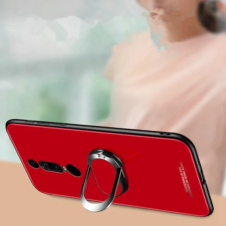 Стеклянный чехол для Huawei Mate RS роскошная силиконовая рамка + стеклянная задняя