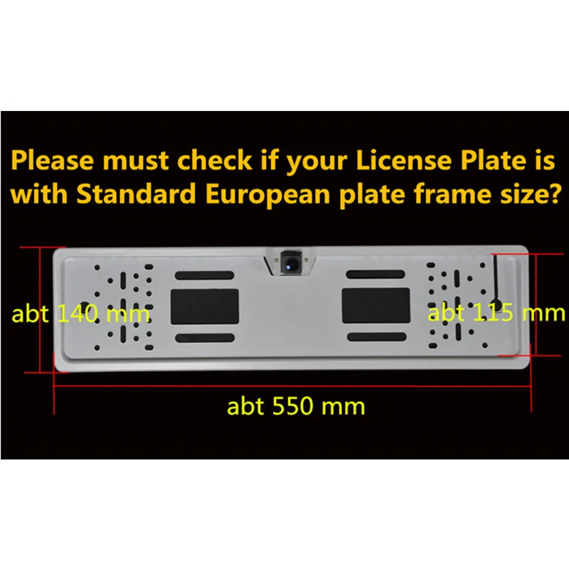 Камера заднего вида CCD HD 520 с рамкой для номерного знака|rear view camera|camera 170ccd hd |