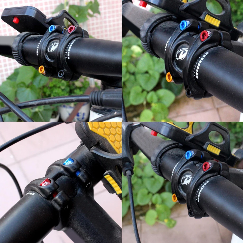 4 шт. Болты Винты для MTB горной дороги велосипед ШТОК M5 x 17 мм для фиксации штока, передний/задний переключатель ручки кольцо