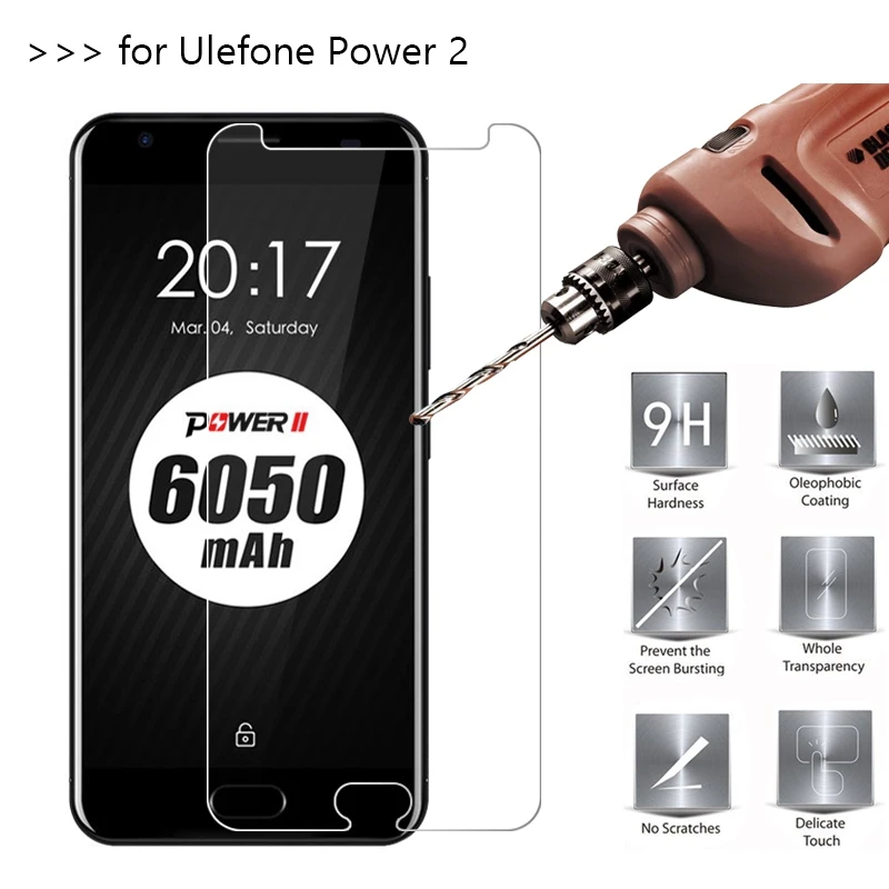 Премиум Закаленное стекло для Ulefone power 2 протектор экрана стеклянная