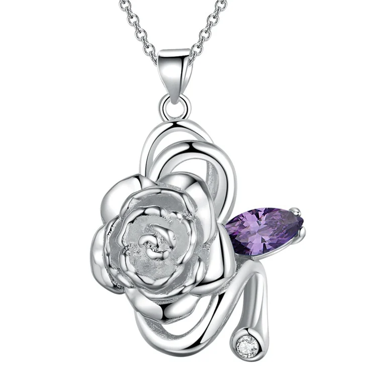 Оптовая продажа посеребренные модные ювелирные изделия ожерелье с подвеской