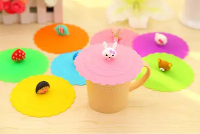 Милая силиконовая крышка для чашки с защитой от пыли Герметичная кофе новинка