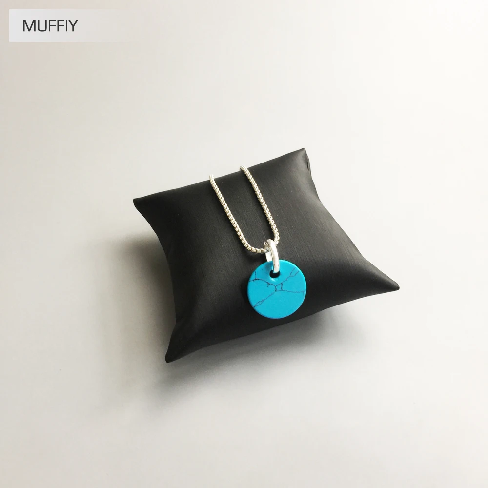 Blue Stone Ornament Pendant Europe Style Glam Jewelry Good For Women Gift In Silver Super Deal | Украшения и аксессуары