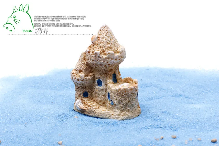 Искусственный Мини замок феи для сада миниатюры гномов моховые террариумы