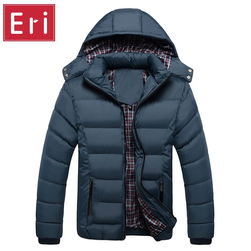 Мужская зимняя куртка 2016 теплое пальто толстая парка Chaquetas Plumas Hombre мужские куртки