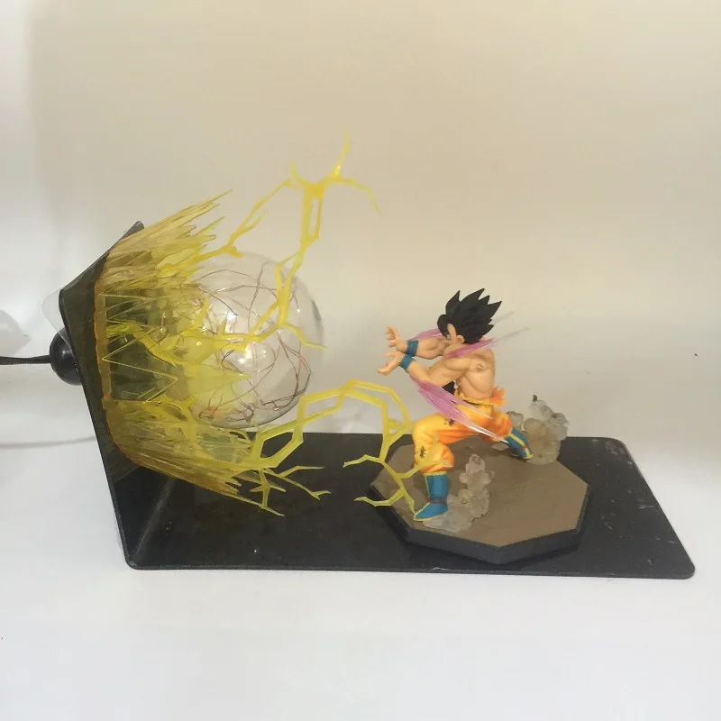 Аниме Dragon Ball Z Goku Vegeta Spirit Bomb фигурки светодиодный светильник шар игрушка Супер Saiya Kamehameha взрыв сцены подарок