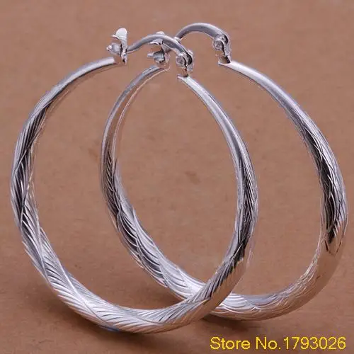 Women's Simple Style Circle Silver Plated Fashion Earrings Drops Dangles 4TO6 | Украшения и аксессуары