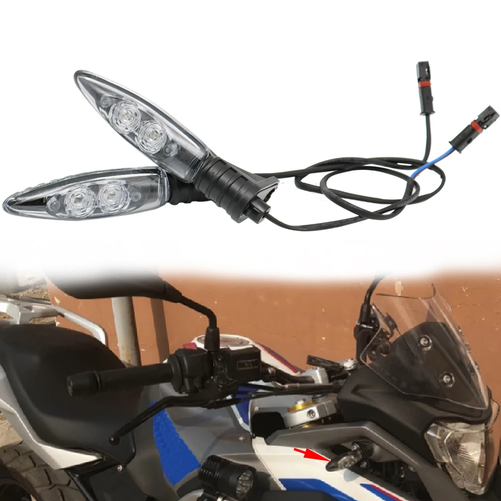 Пара для мотоциклов BMW Светодиодные указатели поворота передние индикаторы R1200 GS