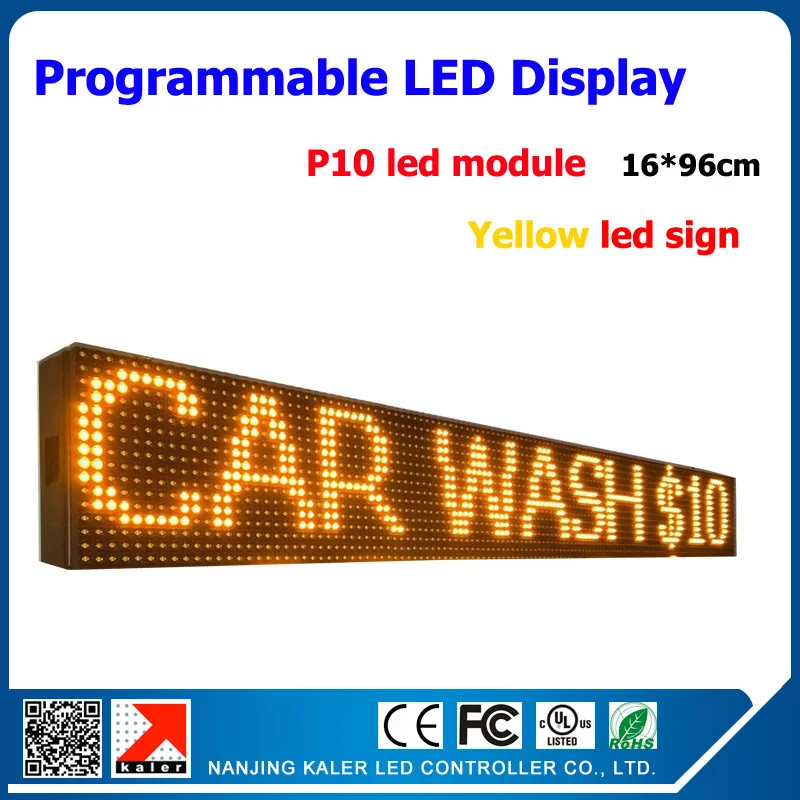 Уличный светодиодный дисплей p10 Поющая желтая цветная СВЕТОДИОДНАЯ вывеска для