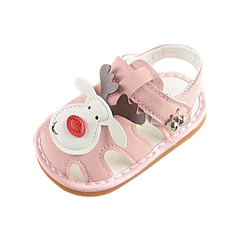 Новинка; детская обувь для маленьких мальчиков и девочек; сандалии с рисунками животных; сандалии с мягкой подошвой для малышей