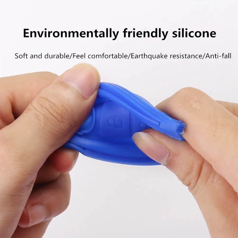 2019 ABS углеродного волокна и силиконовый чехол для ключей от машины крышка