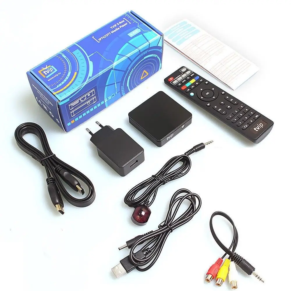 TVIP 410 TV Box Linux Android Quad Core 1080P IPTV OTT медиаплеер русский S-Box V.410 без контракта |