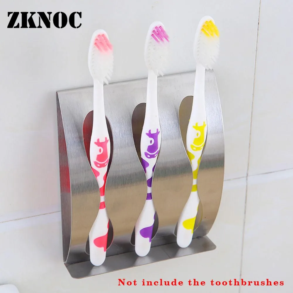 Держатель для зубной щетки из нержавеющей стали|adhesive toothbrush holder|bathroom accessoriestoothbrush