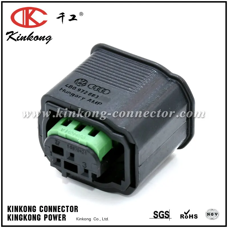 Разъем AMP 3 отверстия серия MQS 0 7 водонепроницаемый штекер для VW Audi 4B0 972 883 1 967642