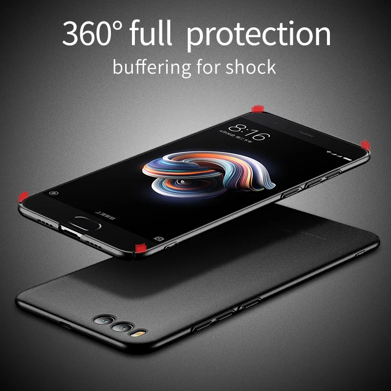 Msvii для сяо Mi Note 3 чехол ультра тонкий полная защита PC матовое трудно защитный