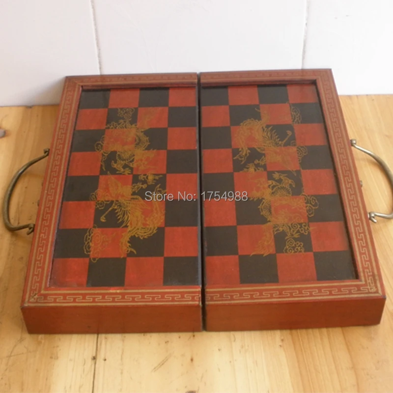 Китайский Шахматный набор (терракотовые воины) 32 шт.-большой размер (только