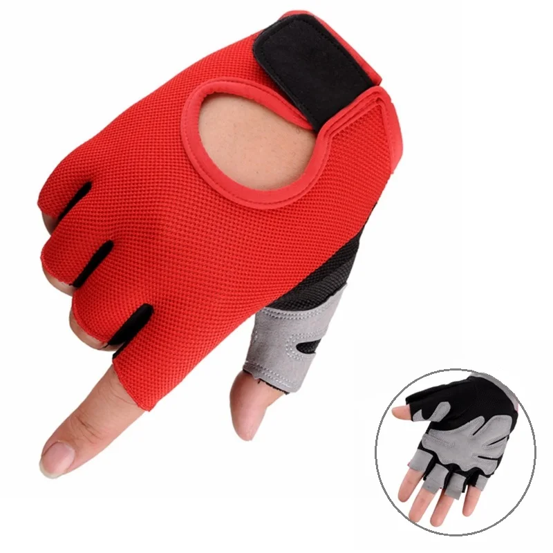 

S-L Men Women Half Finger Cycling Gloves Summer Sports Shockproof Bike Gloves GEL MTB Bicycle Gloves Guantes Ciclismo
