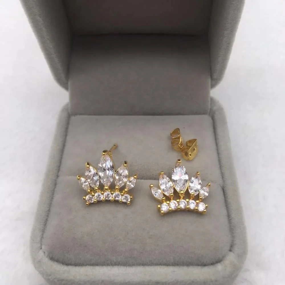 Серьги женские из серебра с цирконом модные ювелирные украшения для свадьбы