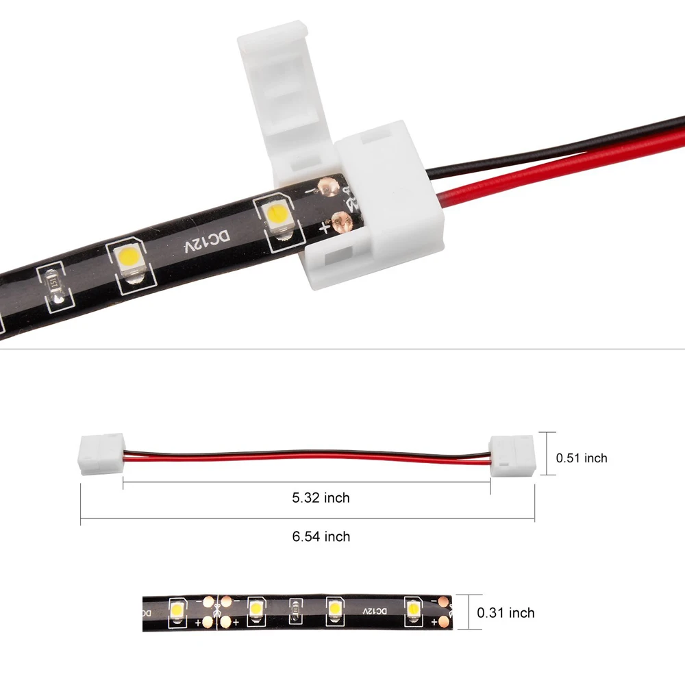 RGB/RGBW 2pin 4pin 5pin Светодиодные ленты Разъем PCB зажим пайки адаптер для