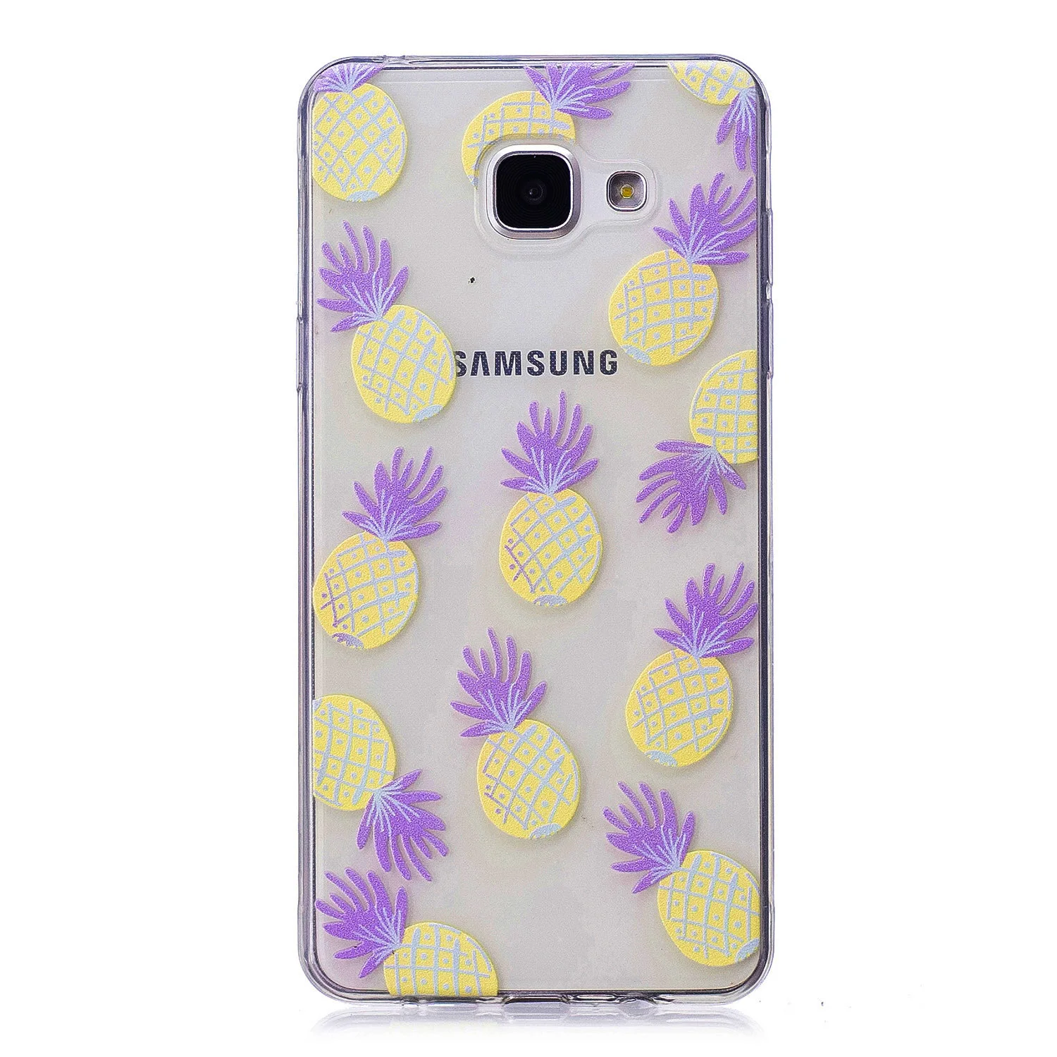 Мягкий ТПУ силиконовый чехол для Samsung Galaxy A3 A310F 2016 Прозрачный с принтом 3 4 7
