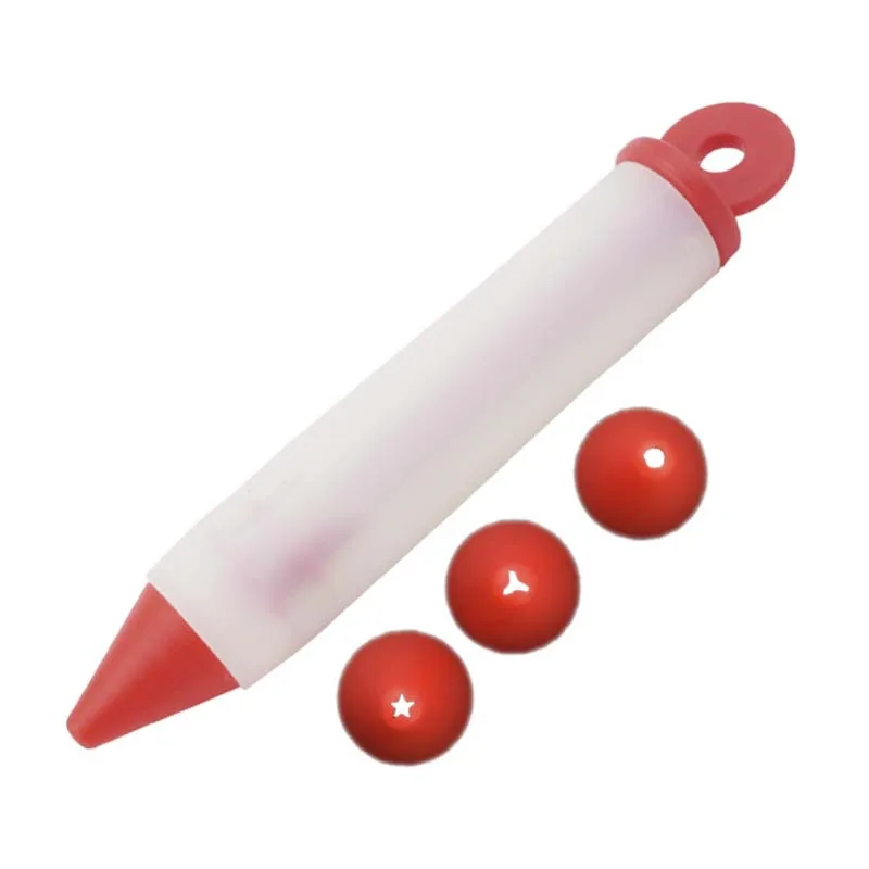 FILBAKE Silicone Food Writing 4 Head Flower Mouth Pen Cream Baking Biscuit Dessert Decoration Bakery Accessories Cake Mold | Дом и сад