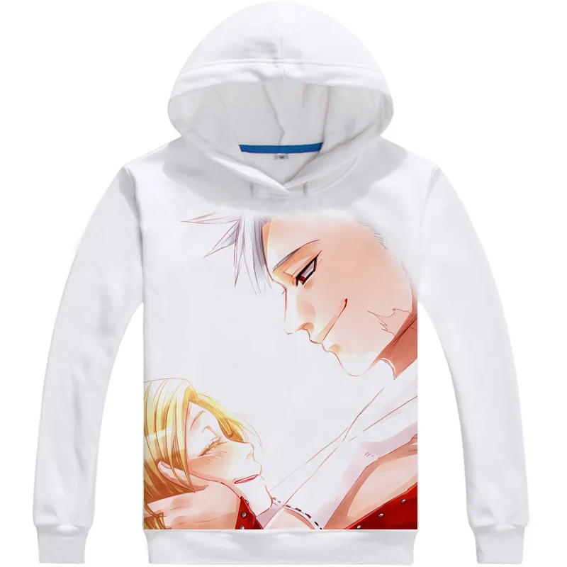 Coolprint Аниме толстовки The Seven Deadly Sins 3D толстовки мульти-стиль с длинными рукавами с капюшоном 7DS melidas Hawk Косплей толстовки - Цвет: Style 2