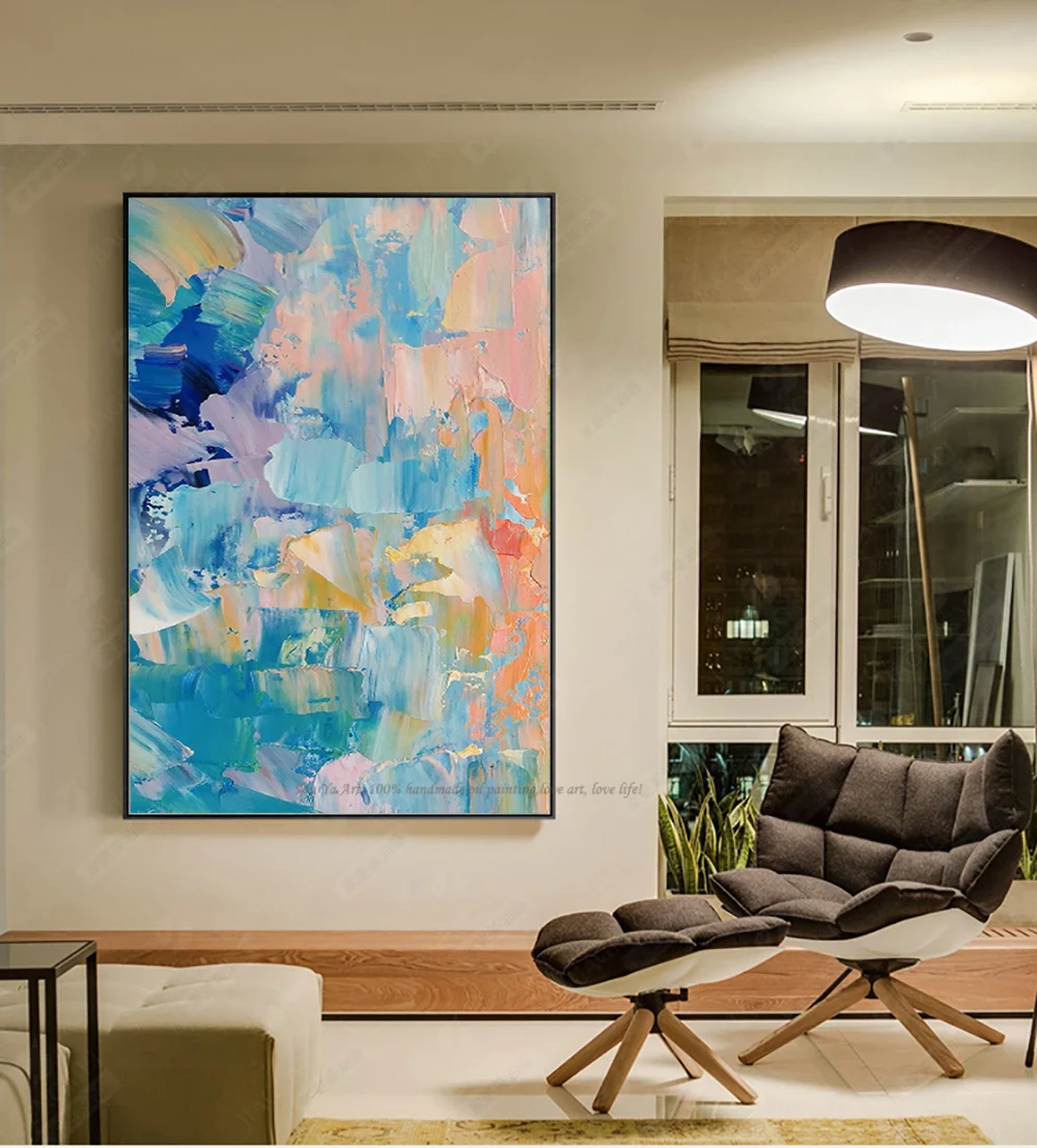 Ручная роспись pinturas al oleo abstractas laminas decorativas pared cuadros холст винтажная живопись Настенная живопись Гостиная Искусство