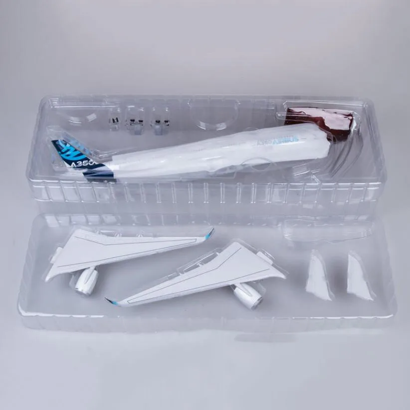 47 см 1/142 масштаб самолет Airbus A350 прототип XWB авиакомпания Модель W светильник и колеса литья под давлением пластиковая Смола самолет для сбора