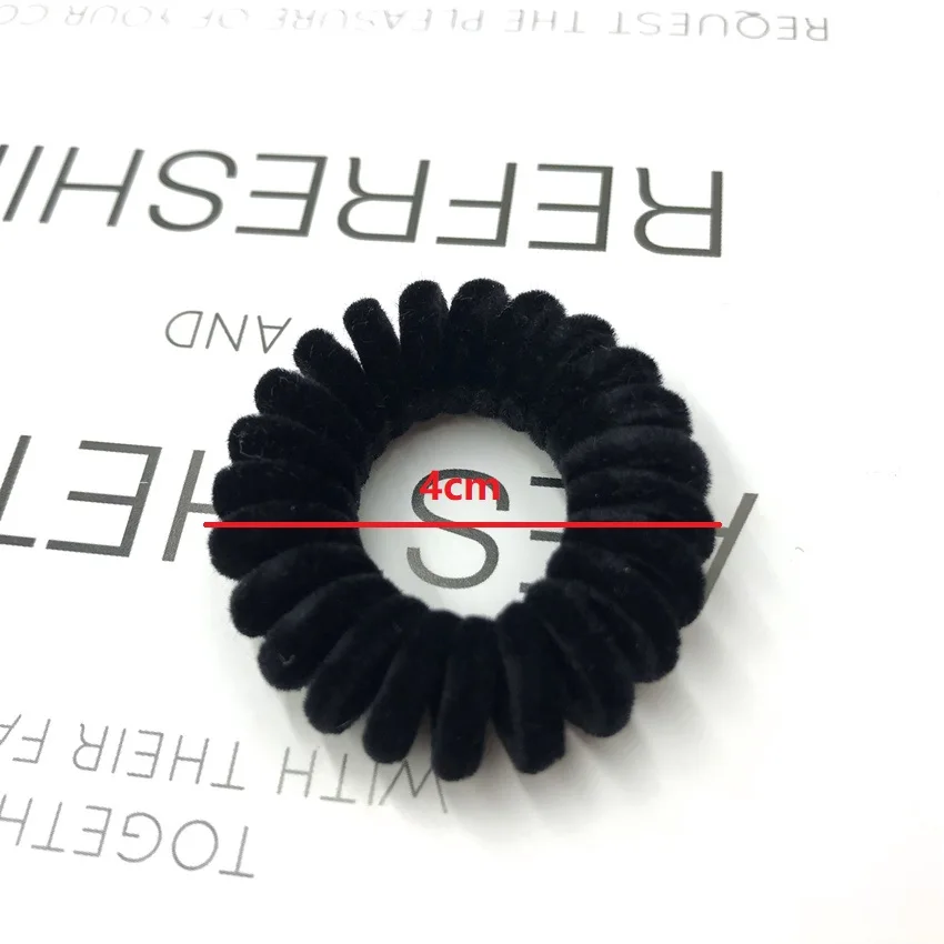 5 шт./упак. бархат телефонный катушка с головными повязками для женщин спираль