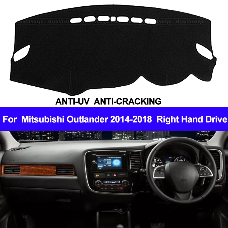 

TAIJS For Mitsubishi Outlander 2014 2015 2016 2017 2018 Car Dashboard Cover Dash Mat Sun Shade Pad Carpet Dash Board Anti-UV