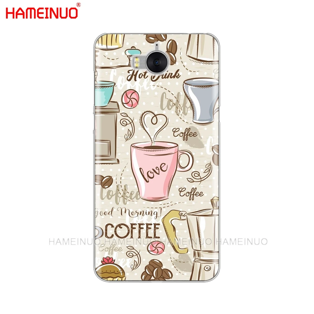 HAMEINUO чехол для сотового телефона с кофейным рисунком huawei honor 3C 4X 4C 5C 5X 6 7 Y3 Y6 Y5 2 II Y560
