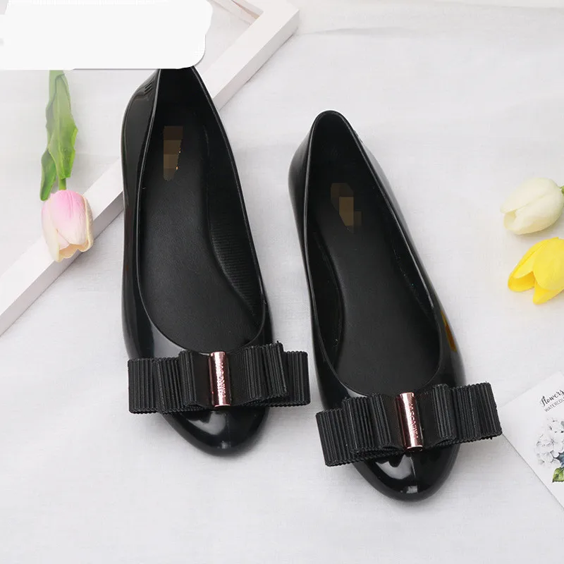 Mini Melissa/Брендовые женские босоножки прозрачные сандалии с бантом женская обувь