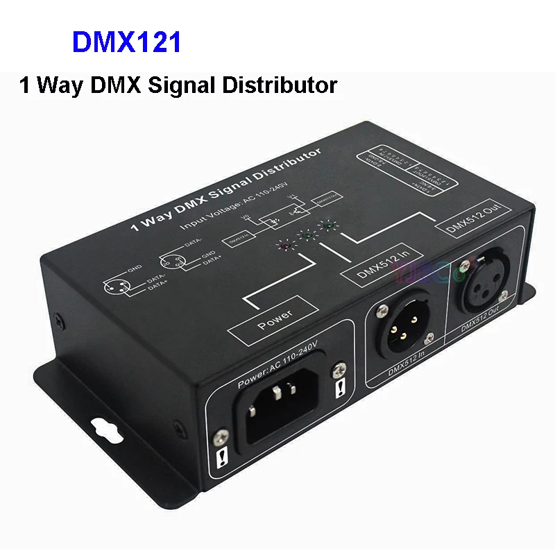 Разветвитель светодиодного усилителя DMX121 DMX512 1 канал выходной порт ретранслятор