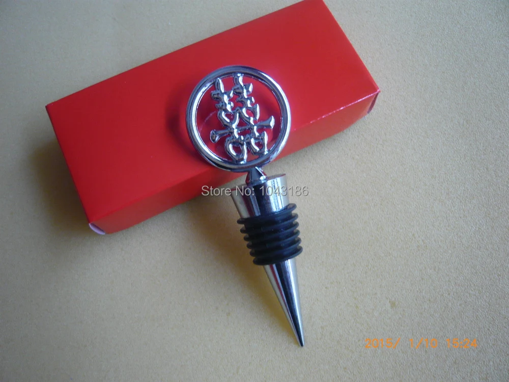 Бесплатная Доставка свадебные подарки для гостей китайские стопоры вина с