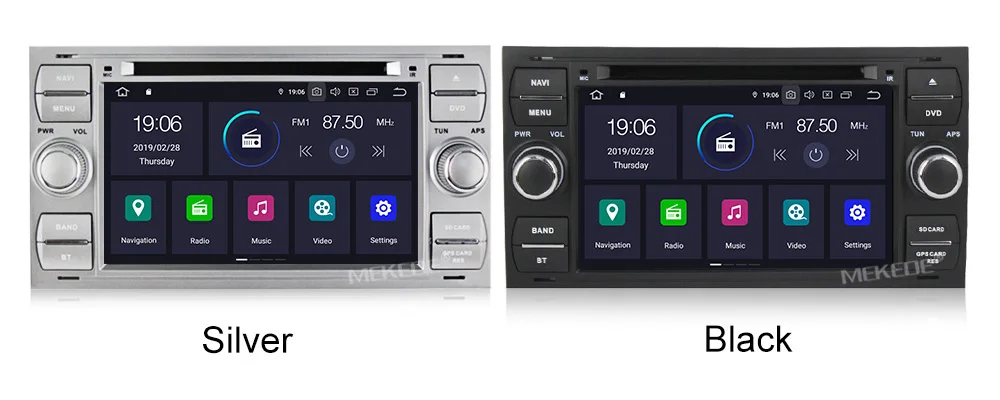 MEKEDE 2 Din Авто Радио Android 9 Автомобильный мультимедийный видео плеер для Ford/Mondeo/Focus/Transit/C-MAX/S-MAX/Fiesta gps DVD 4+ 64 г