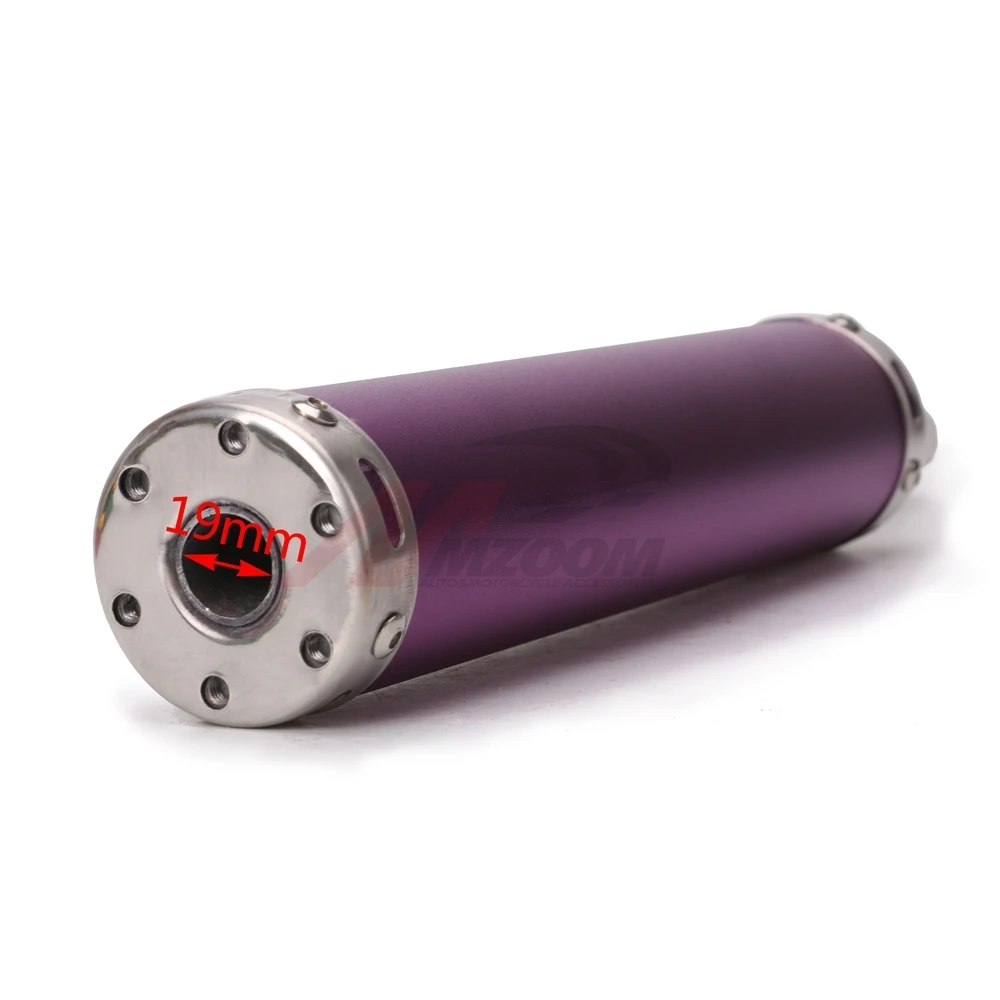 

Style Design Universal metal 20MM Racing Motocross Black Exhaust Silencer 2 Stroke Motorcycle Exhaust Pipe Muffler