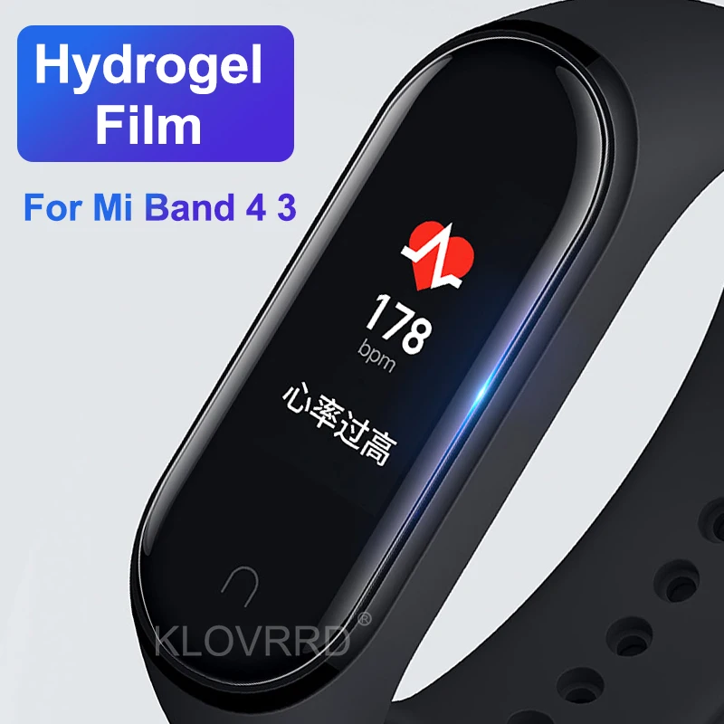 Для Xiaomi Mi Band 4 3 Полное покрытие защита экрана Гидрогелевая пленка Защитная смарт