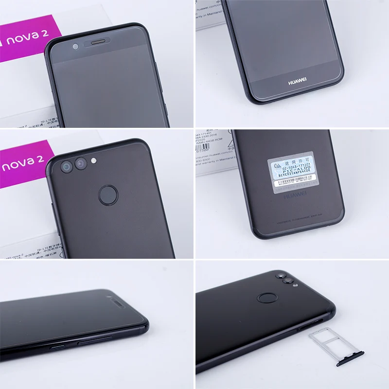 Глобальная прошивка huawei Nova 2 мобильный телефон 4 Гб 64 5 0 ''kirin 659 Octa Core 3 камеры Две