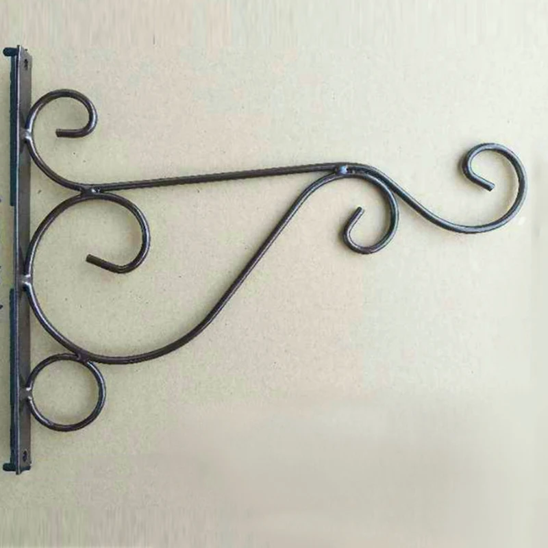 New 2x Metal Wall Hanging Bracket Art Plant Holder Hanger Hook Home Garden Kit | Дом и сад
