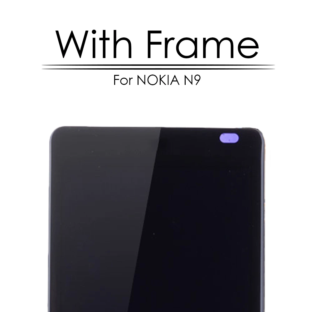 Оригинальный AMOLED 3 9 &quotЖК дисплей для NOKIA N9 ЖК сенсорный экран с рамкой дигитайзер